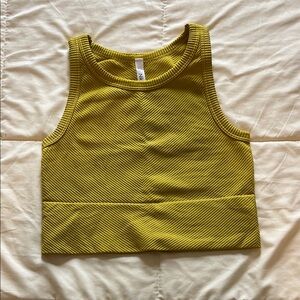 Nikibiki Mustard Ribbed Top